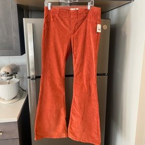 Free People Corduroy Pull On Flares